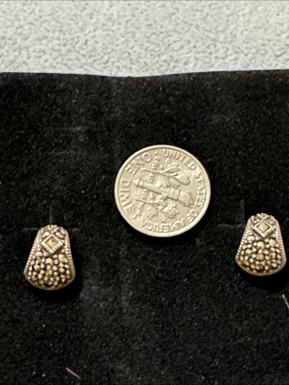 Judith Jack Silver-Tone Granulated Teardrop Accent Beads